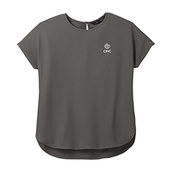 MERCER + METTLE WOMEN'S STRETCH CREPE CREW